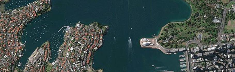 Aerial photograph of Sydney