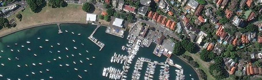Arial photograph of harbour
